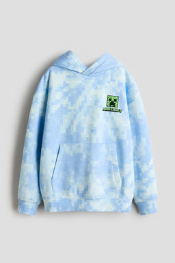 H&M - Boys Blue Printed Hoodie