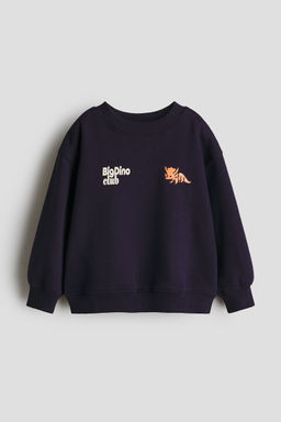 H&M - Boys Blue Printed Sweatshirt