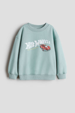 H&M - Boys Turquoise Printed Sweatshirt