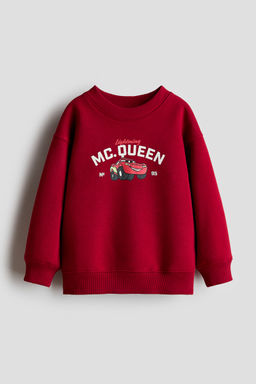 H&M - Boys Red Printed Sweatshirt