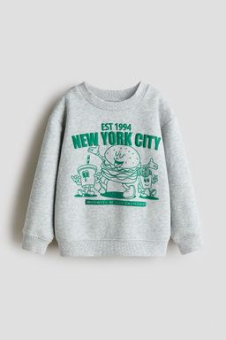 H&M - Boys Grey Printed Sweatshirt