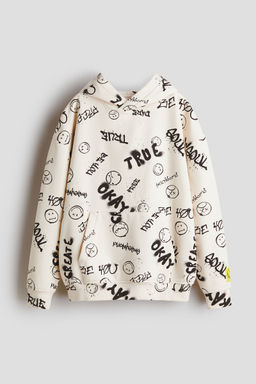 H&M - Boys Beige Printed Hoodie