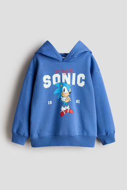 H&M - Boys Blue Print-Motif Hoodie