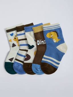 Hopscotch - Striped Socks (Pack Of 5)