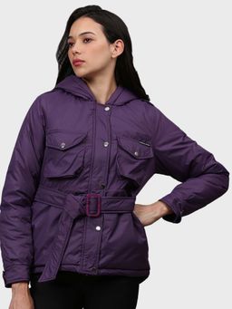Campus Sutra - Purple Solid Jacket