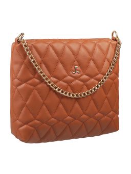 Mochi - Textured Tan Sling and Cross Bag