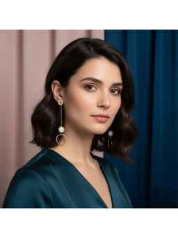 Zoey - Party Wear Earrings For Women - Ivory