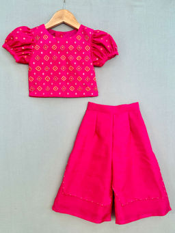 LABEL NEETI - Brocade Embroidered Palazzo Set (Set of 2)