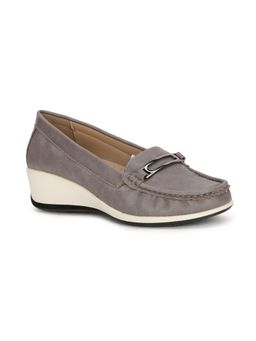 Bata - Solid Grey Loafers