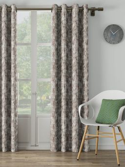 Ddecor Live Beautiful - 9 Feet Ready Made Curtain Silver