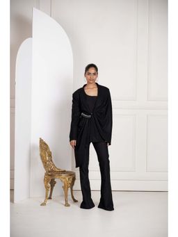 SAKSHI G CHAWLA - Toria Black Embellished Blazer With Pant