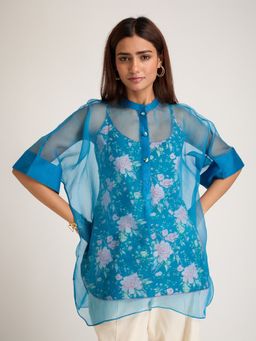 Priya Chaudhary - Women Blue Top With Pant