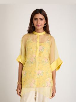 Priya Chaudhary - Women Yellow Top With Pant