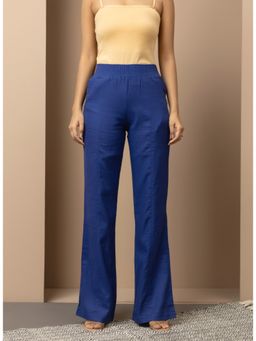 Lakshita - Dark Blue Long Plain Pant