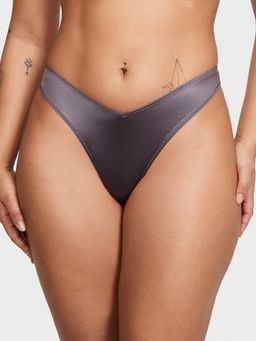 Victoria's Secret - Very Sexy Strappy Back High-Leg Thong Panty Grey