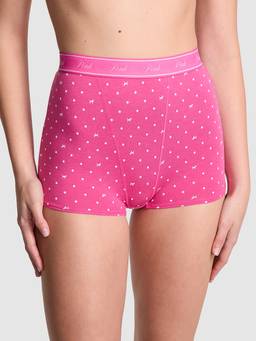 Victoria's Secret - PINK Logo Cotton High-Waist Boyshort Panty Multi-Color