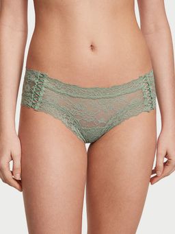 Victoria's Secret - The Lacie Lace-Up Lace Cheeky Panty Green