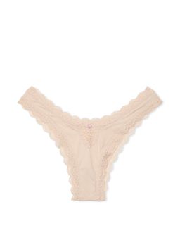 Victoria's Secret - Dream Angels Lace-Trim Brazilian Panty Nude