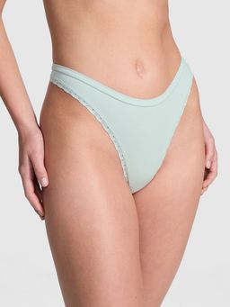 Victoria's Secret - PINK Seamless High-Leg Thong Panty Green