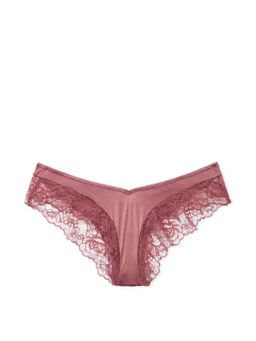 Victoria's Secret - Very Sexy Rose Lace-Trim High-Leg Cheeky Panty Pink