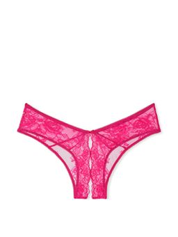 Victoria's Secret - Very Sexy Rose Lace Crotchless Cheeky Panty Pink