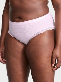 Victoria's Secret - Seamless Lace-Trim Hip Hugger Panty Lavender