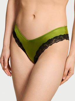 Victoria's Secret - Very Sexy Lace-Trim High-Leg Cheeky Panty Green