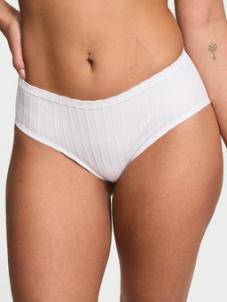 Victoria's Secret - Stretch Cotton Rib Hip Hugger Panty White