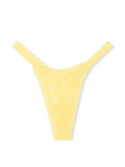 Victoria's Secret - The Lacie Daisy Lace String Thong Panty Yellow