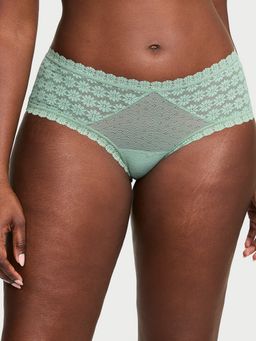 Victoria's Secret - The Lacie Daisy Lace Cheeky Panty Green