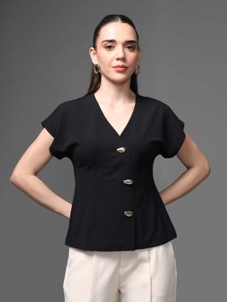 Kazo - Black Farah Top