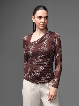 Kazo - Brown Morocco Top