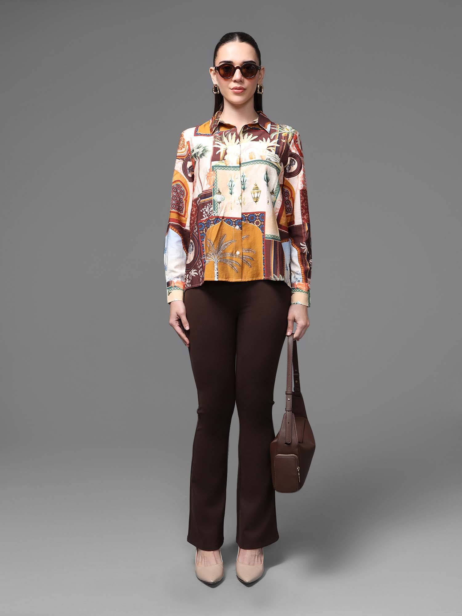 Buy Kazo Multi Color Souks Shirt (XS) Online
