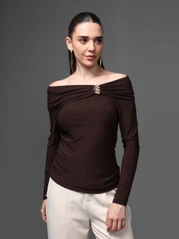 Kazo - Brown Chulo Top