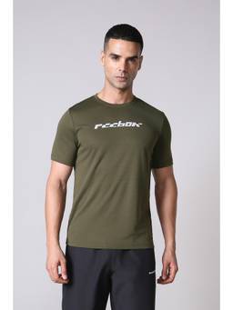 Reebok - Men Olive T Shirt