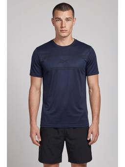 Reebok - Men Navy Blue T Shirt