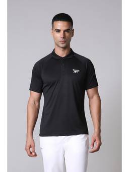 Reebok - Men Black Polo T-Shirt