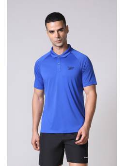 Reebok - Men Blue Polo T-Shirt