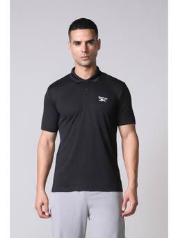 Reebok - Men Black Polo T-Shirt