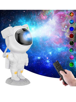 Awestuffs - Astronaut Star Galaxy Projector With Timer And Remote, Control 360°