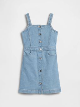 GAP - Kids Blue Light Wash Pinafore Dress