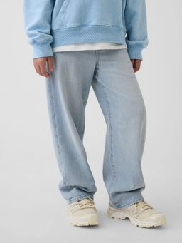 GAP - Kids Blue Relaxed Fit Light Wash Jeans