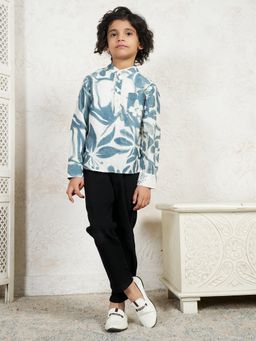 Bugandbees - Abstract Print Multicolor Boys Kurta