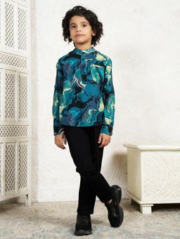 Bugandbees - Boys Abstract Print Kurta