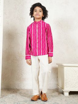 Bugandbees - Bandhani Print Boys Shirt