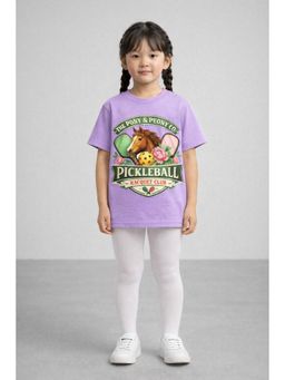 THE PONY & PEONY CO. - Lavender Pickleball T-Shirt