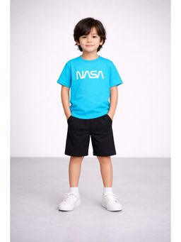 THE PONY AND PEONY CO. - Turquoise Nasa T-Shirt