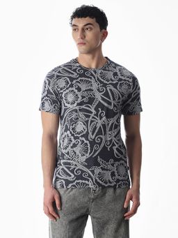 Jack & Jones - Men Regular Fit Black T-Shirt