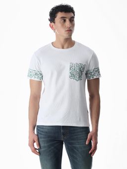 Jack & Jones - Men Regular Fit White T-Shirt