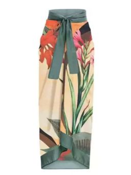 WomanLikeU - Beige Floral Sarong